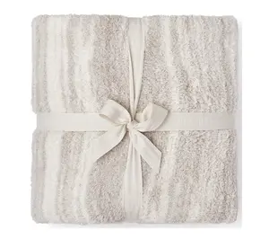 Barefoot Dreams CozyChic Space Dye Border Throw