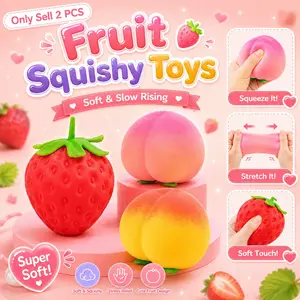 1/2 PCS Anxiety Squishies, Fidget Cube Stress Relief, Squeezable Toy Fruit Ball Realistic Strawberry Model, Party Favor Favor Gifts, Pressure Release Toy Adults And Kids, Squishy Sensory Fidgets, Sensory Fidget Tool