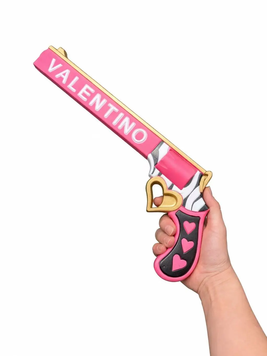 Kinstore Fantasy 17" Valentino Money Shot PU Foam Gun for Hazbin Cosplay Hotel Costume Replica PU Foam Revolver
