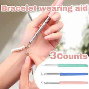 3 Counts Bracelet Helper Tool, Helps with watch band clasps, Useful for various accessories, Multipurpose tool