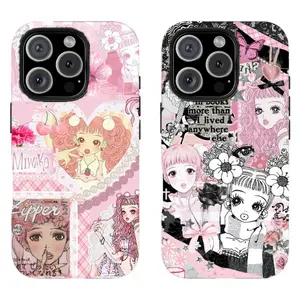 This adorable Harajuku-style Miwako Paradise Kiss phone case is compatible with iPhone 17/16/15/14/13/12/11 Pro Max/Plus and Samsung Galaxy S23FE/22/23/24/25. It's the perfect gift for anime fans and women.