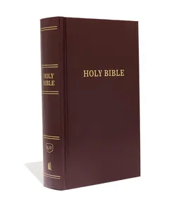 Thomas Nelson KJV Pew Bible Large Print Hardcover Burgundy Red Letter Comfort Print Holy Bible King James Version 12.5-point Font