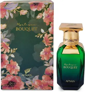 Afnan Mystique Bouquet Eau De Parfum (EDP) - 100ml (2.7 Fl. Oz) Peach Scent Perfume for Women, Single Item, Perfumes For Women
