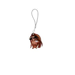 Anime Alien Stage Mobile Phone Charms Cartoon Acrylic Small Pendant Alien Stage Phone Chain Key Ring Keychain Fans Gifts