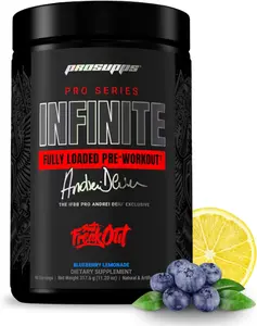 PROSUPPS x Andrei Deiu - Pro Series Infinite Fully Loaded Pre-Workout, High Stim, Focus, Pumps, Nootropics - (40 Servings)