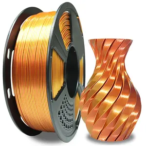 Geeetech 1kg (2.2lbs)/ Spool 3D Printer Silk PLA Dual Color Filament, Metal-Like Shiny Silk Filament 1.75mm, Dimensional Accuracy +/- 0.02 mm, Silk Dual Color Pla Filament for 3D Printer