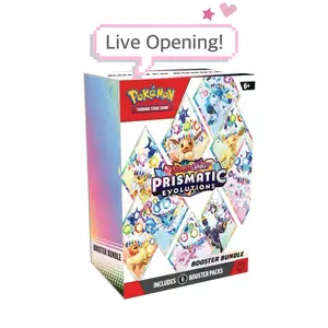 Pokemon Prismatic Evolutions Booster Bundle [LIVE OPENING]