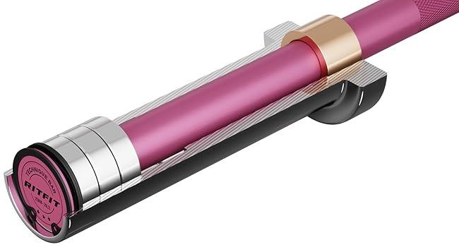 RITFIT 4ft Olympic Barbell for Squat, Deadlift, Curl, and Bench Press - 350lbs/500lbs Capacity fitness exercise olympic weight fit woman