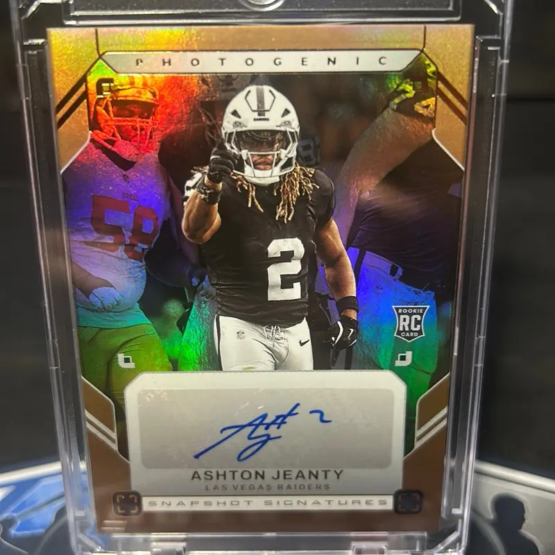 2025 Panini Photogenic - Snapshots Signatures Ashton Jeanty #SNS-ASJ Bronze (AU,