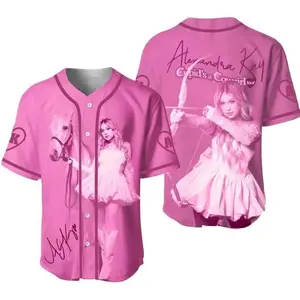 Alexandra Kay Inspired Jersey – Country Music Baseball Button Up Shirt for Concert Fans