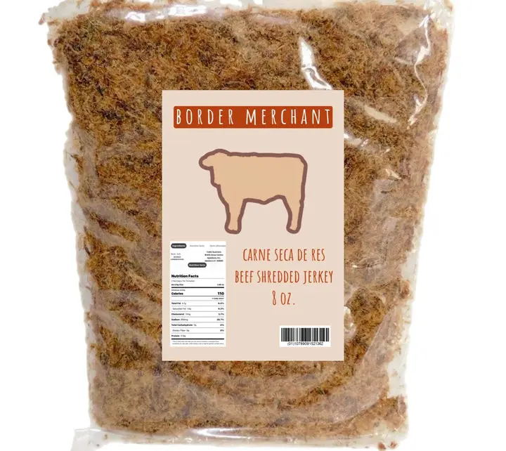 Machacado Carne Seca De Res Beef Shredded Jerkey From Mexico Apodaca N.L. 8 oz