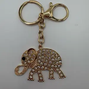 Gold Elephant Keychain and Bag Charm