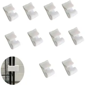 20 Pack Wire Cage Clips Cat Cage Door Latch Buckle Lock Snap on Detachable Connector Clamp for DIY Assembly Kitten Puppy Chicken Quail Pigeon Dog Rabbit Cages Gate Yard