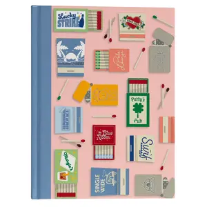 Blue Matchbook Journal, Hardcover Stationary