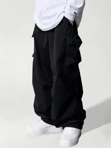 Boys overalls for Trendy Casual Sports Exercise Outdoor Multi-Pocket Cargo Pants for Autumn winter minimalist design unisex child anti-skid sock Cute Cartoon Christmas Kids Sweater golden clothes Thickened Velvet Set soft breathable fabric small jogger