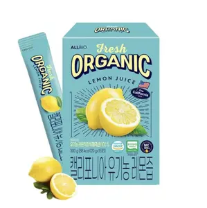 [ALLBIO] Organic Lemon Juice Stick (20g x 15ea) | Pure California Lemon
