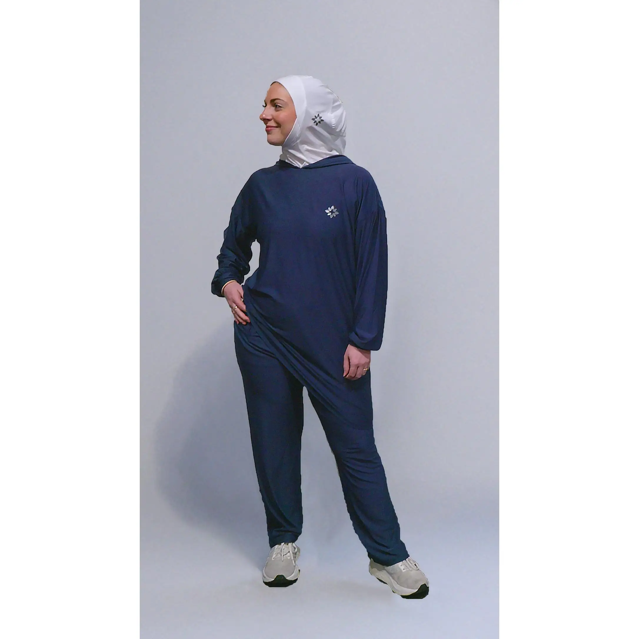 The Hooded Top in Navy