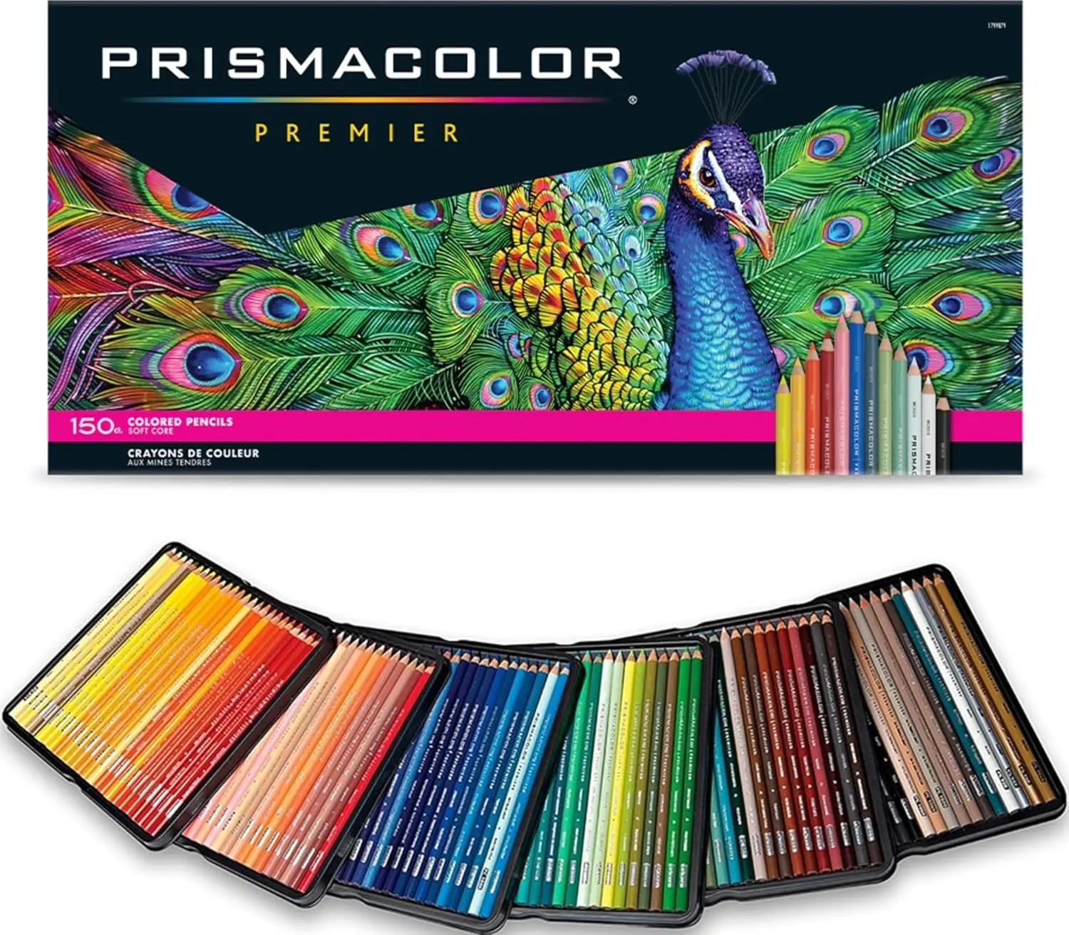 Prismacolor Premier Colored Pencils, Soft Core, Assorted Colors, 150 Count - Durable, Vibrant, Ultra-Smooth, Adult Coloring, Drawing, Sketching, Arts & Crafts