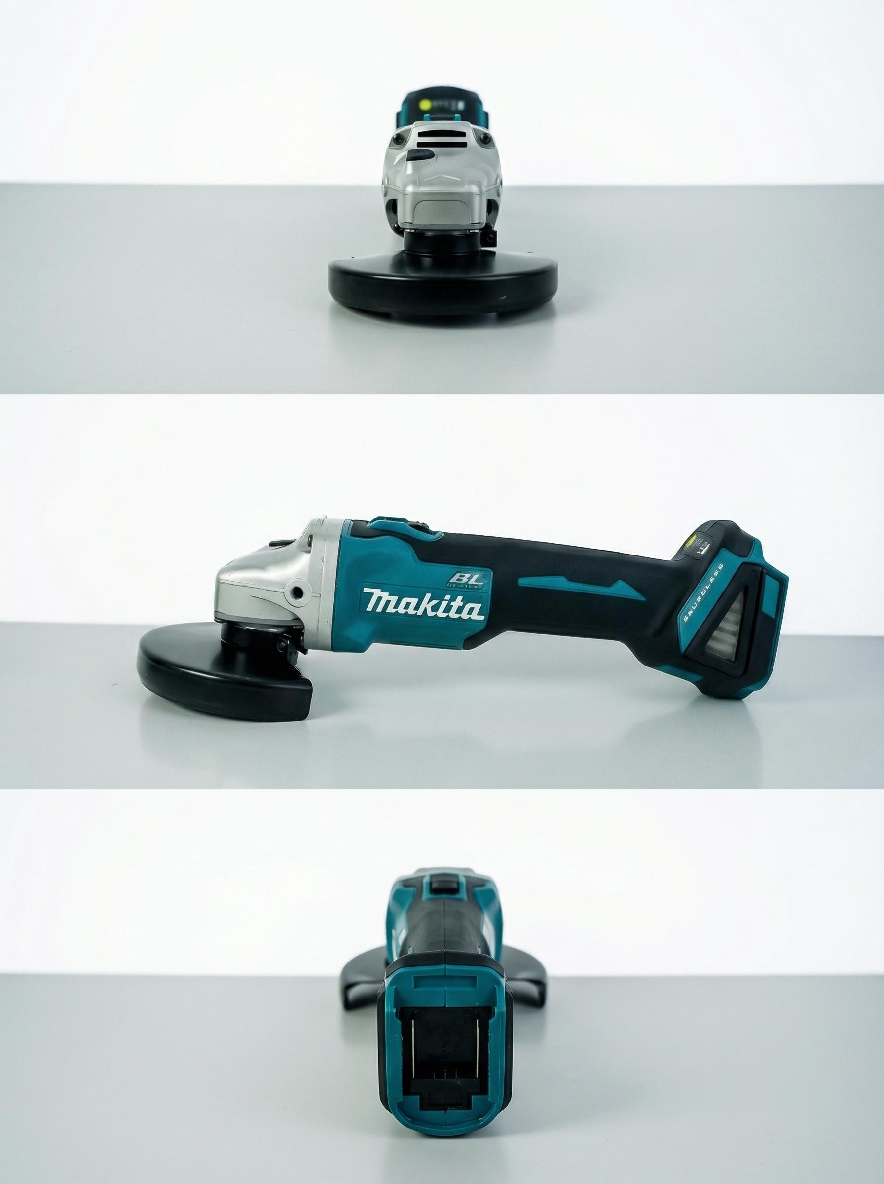 Makita DGA404 125mm Cordless Brushless Grinder Kit With 18V Lithium Battery For DIY And Professional Use, 2.4kg Lightweight