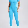 Women's Solid Color 3D Back Cutout Sports Jumpsuit, Casual Athleisure Style Comfy Breathable Sleeveless Jumpsuit for Yoga Gym Workout, Ladies Sportswear Fitness Stretchy Jumpsuit for All Seasons Workout Jumpsuits