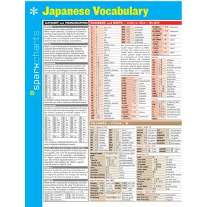 Japanese Vocabulary SparkCharts by SparkNotes [Hardcover Book]