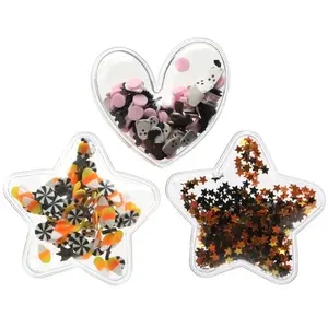 Halloween Transparent Vinyl Shaker Hair Clips