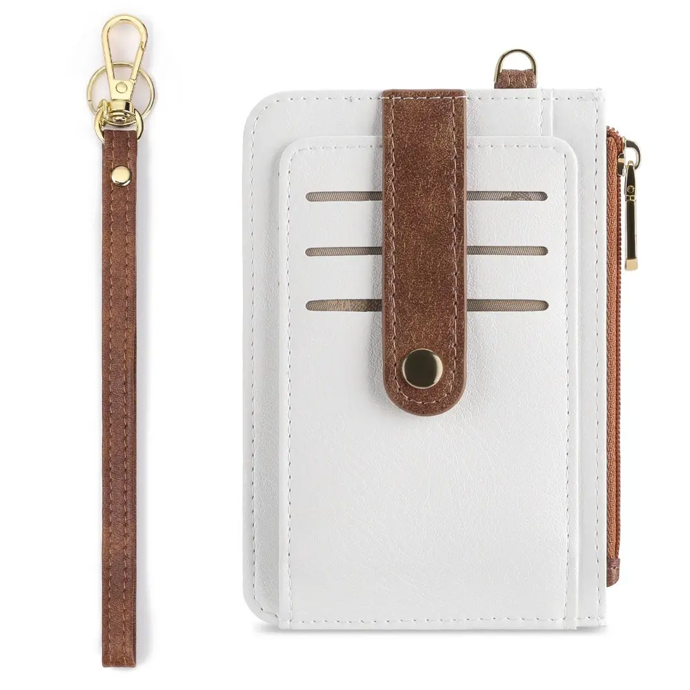 Genuine Leather Card Holders for Female, High-Capacity Accordion RFID Blocking Wallet with Bifold Design and Snap Closure