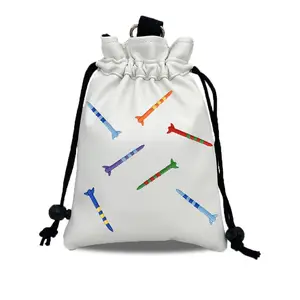 Fashionable Golf Course Golf Balls & Serving Stand Bags with Drawstrings, Portable Durable Golf Club Accessories for Men Women, Ideal Gifts