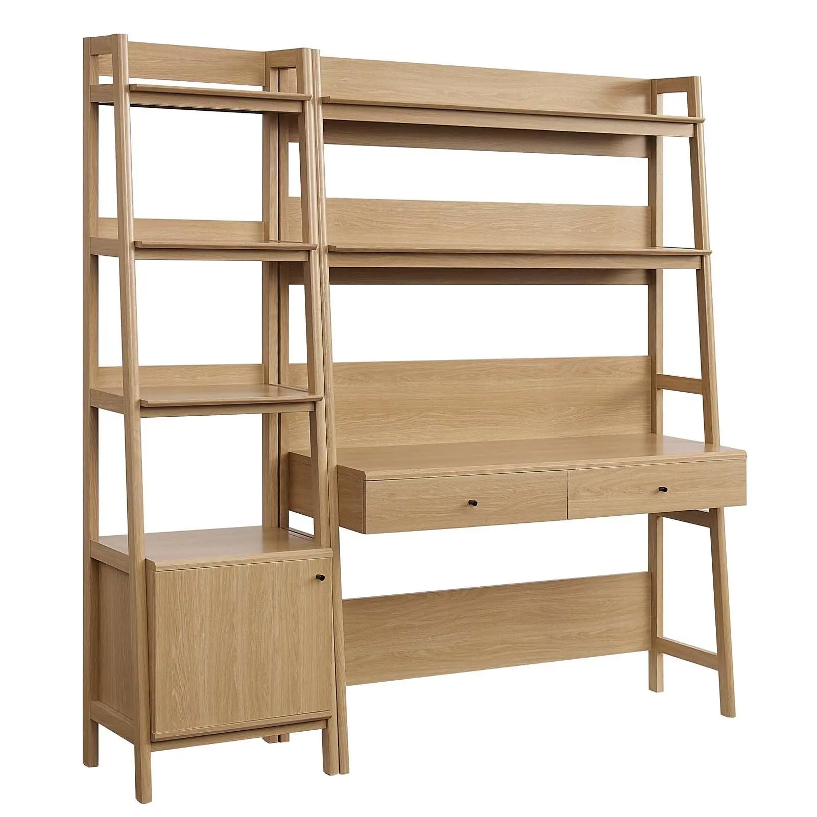 Bixby 2-Piece Wood Office Desk and Bookshelf, EEI-6111