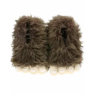 LazyOne | Bigfoot Critter Slippers for Kids, Women and Men - Cute Animal Slippers, Cozy Slippers - Sasquatch fluffy slipper