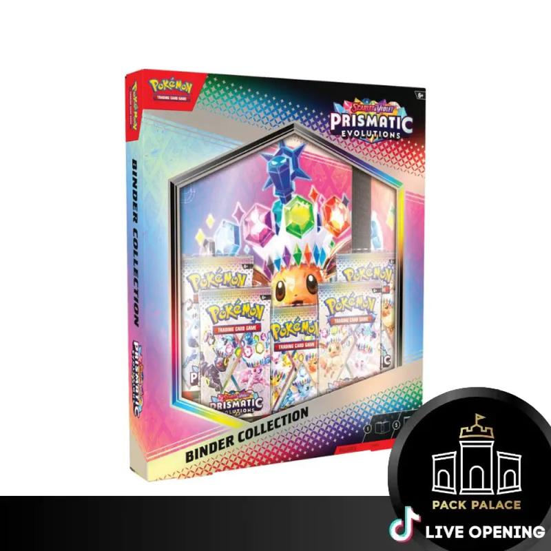 Pokemon English SV8.5 Prismatic Evolutions Elite Trainer Box and Collection Boxes CARDS LIVE OPENING