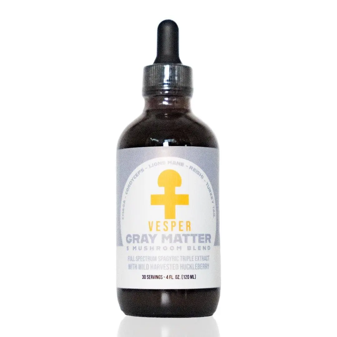 Gray Matter 5 Mushroom Blend - Concentrate  (4oz./120ML) Fitness Dietary Supplement Edible
