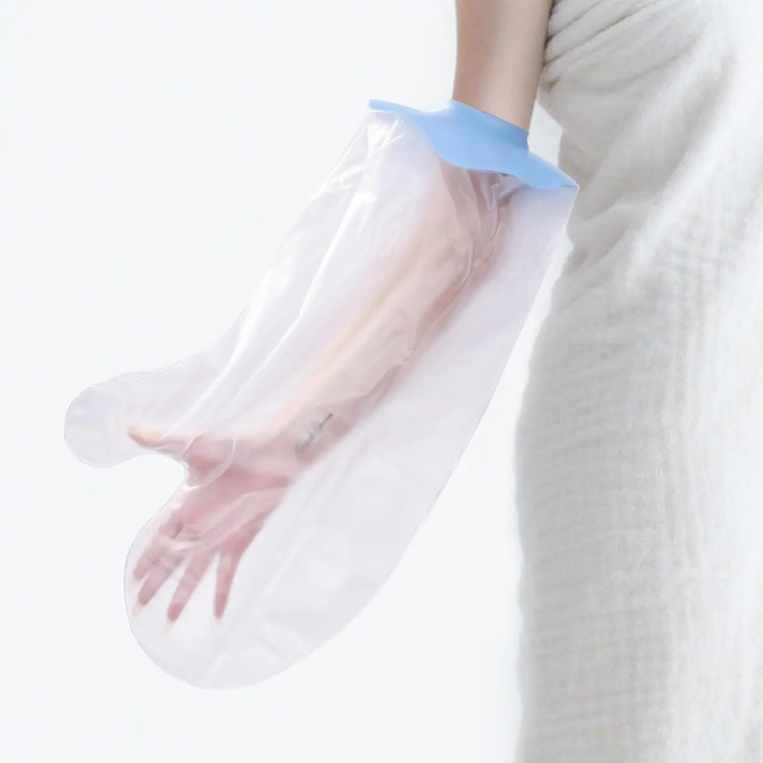 Waterproof Arm Cast Cover for Shower Adults, Reusable Cast Protector for Casts, Bandages, Wounds, Tattoos & Post-Surgery Care