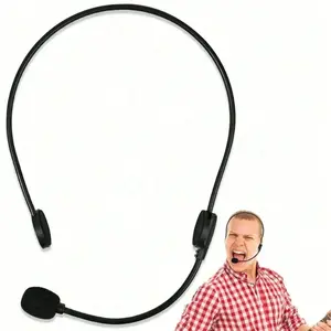 Rock Star Costume Accessories Headset, Cosplay Fake Microphone, Costume Accessory, Head Microphone Headphones Costume Accessory Prop For Halloween Cosplay Music Party Chirsmas,Suitable For Wedding Season, Graduation Season, Gifts For Family And Friends