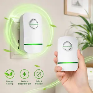 Smart Energy Saving Device, Plug-in Power Factor Saver and Voltage Stabilizer, Household Surge Protector Box for Refrigerator, AC, Office Appliances, Flame-Retardant,pro power saver electricity
