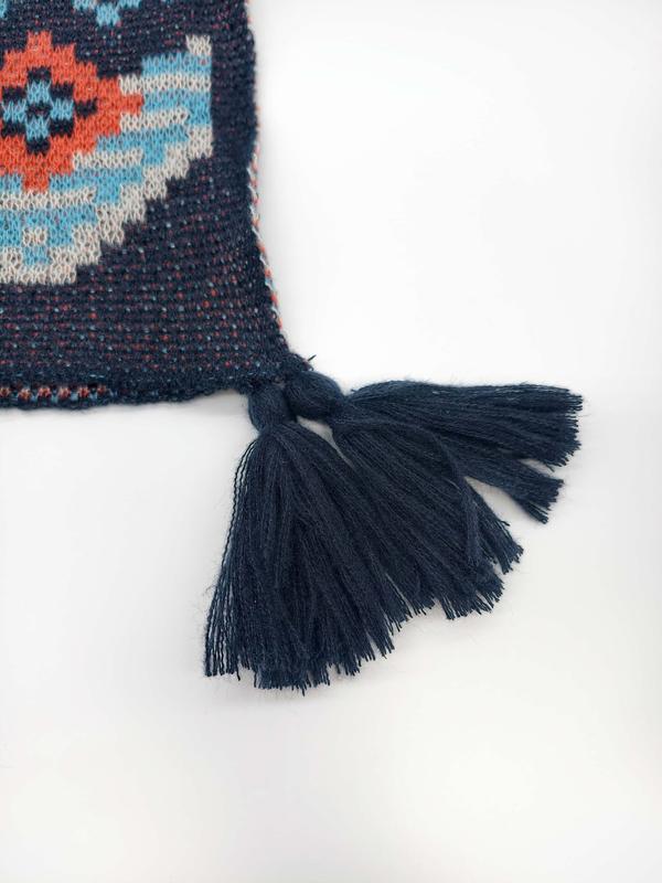 Long Bohemian Ethnic Style Shawl Sweater Cape Knit Top Outerwear, Travel, Women's Fashionable Wrap Cardigan