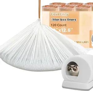 Litter Bags compatible with MW-SC01/MW-SC02/MW-LR01 Cat Litter Box, Cat Litter Waste Receptacles Bags