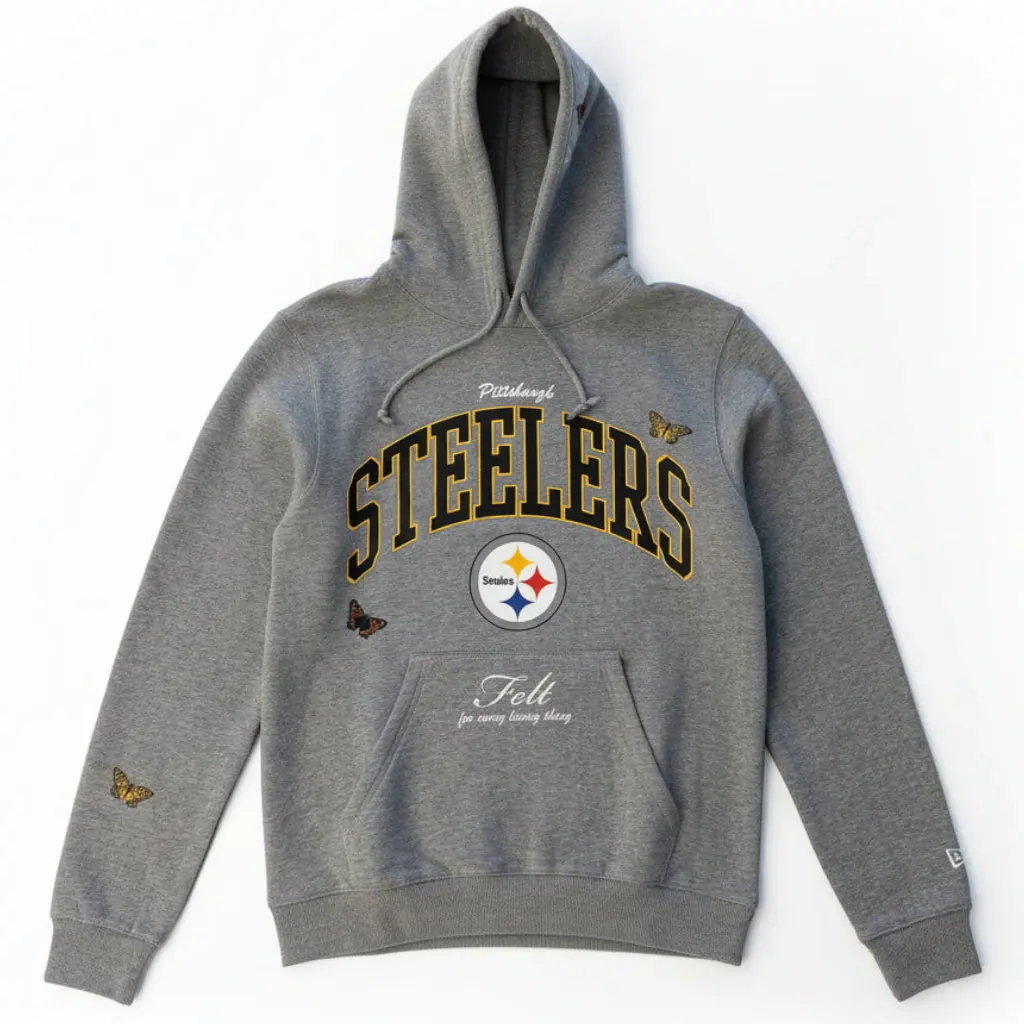 FELT x New Era "Pittsburgh Steelers" Grey Hoodie