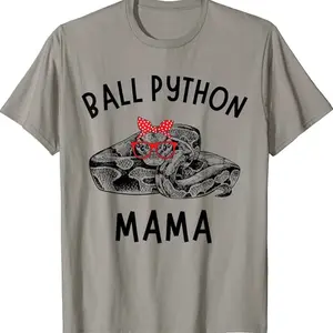 Ball Python Mama Ball Python Snake Mom Herpetology T-shirt