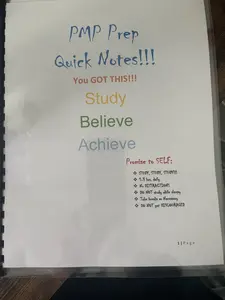 PMP Prep Quick Notes