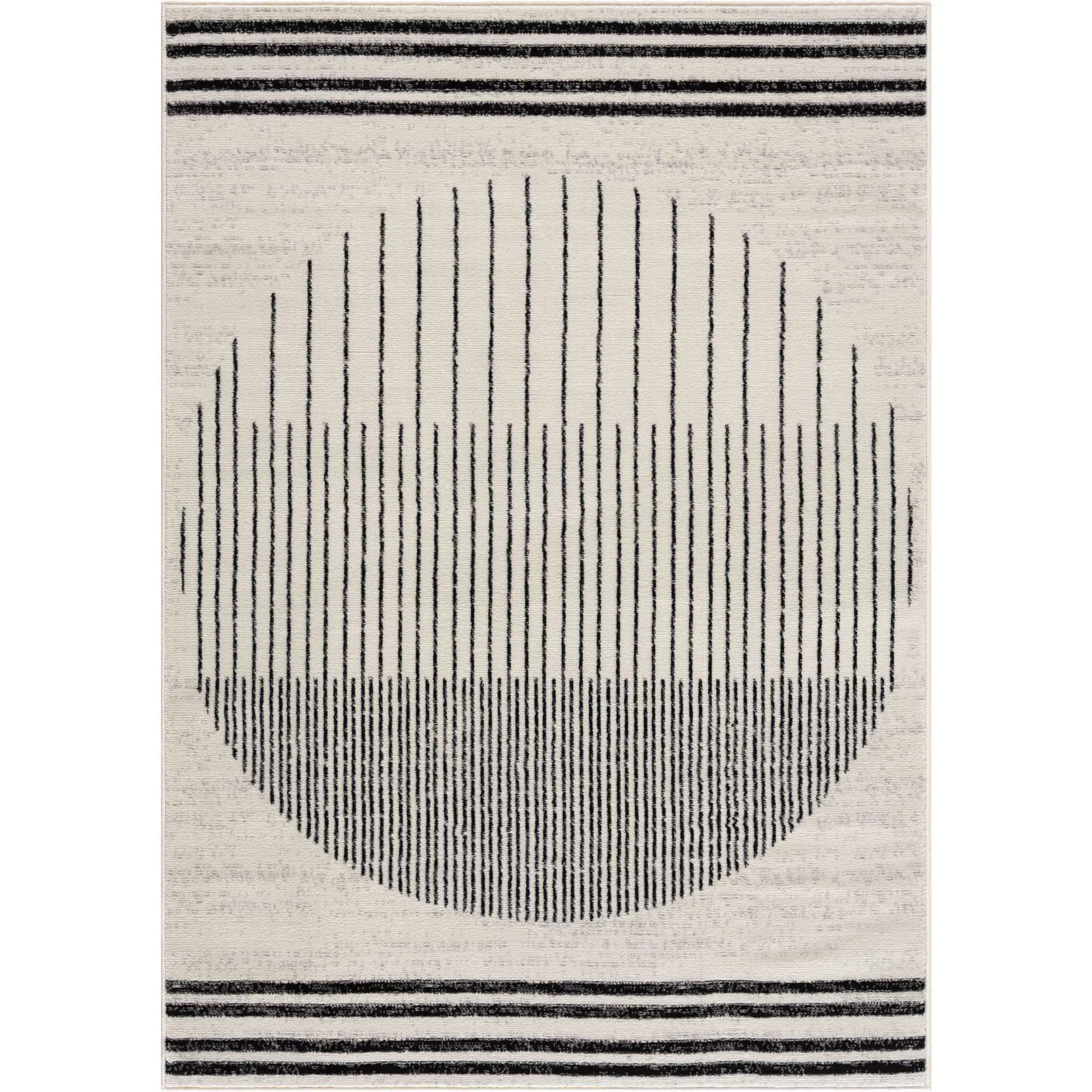 Angus Black & White Geometric Rug and Runner - Abstract, Home Decor, Indoor, Black & White Patterned Graphic, Bold Graphics Rugs for Home Use, Abstract Rugs, Home Decor Rugs