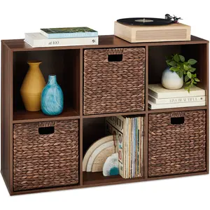 Best Choice Products Cube Bookshelf w/ Removable Back Panels