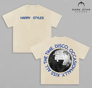 Harry Styles 2026 Tour T-Shirt Disco Ball Graphic Tee Harry Styles Concert Shirt Pop Music Tour 2026 Fan Outfit Love On Tour Inspired Streetwear Album Music 2026 Aesthetic Unisex Gift Tee