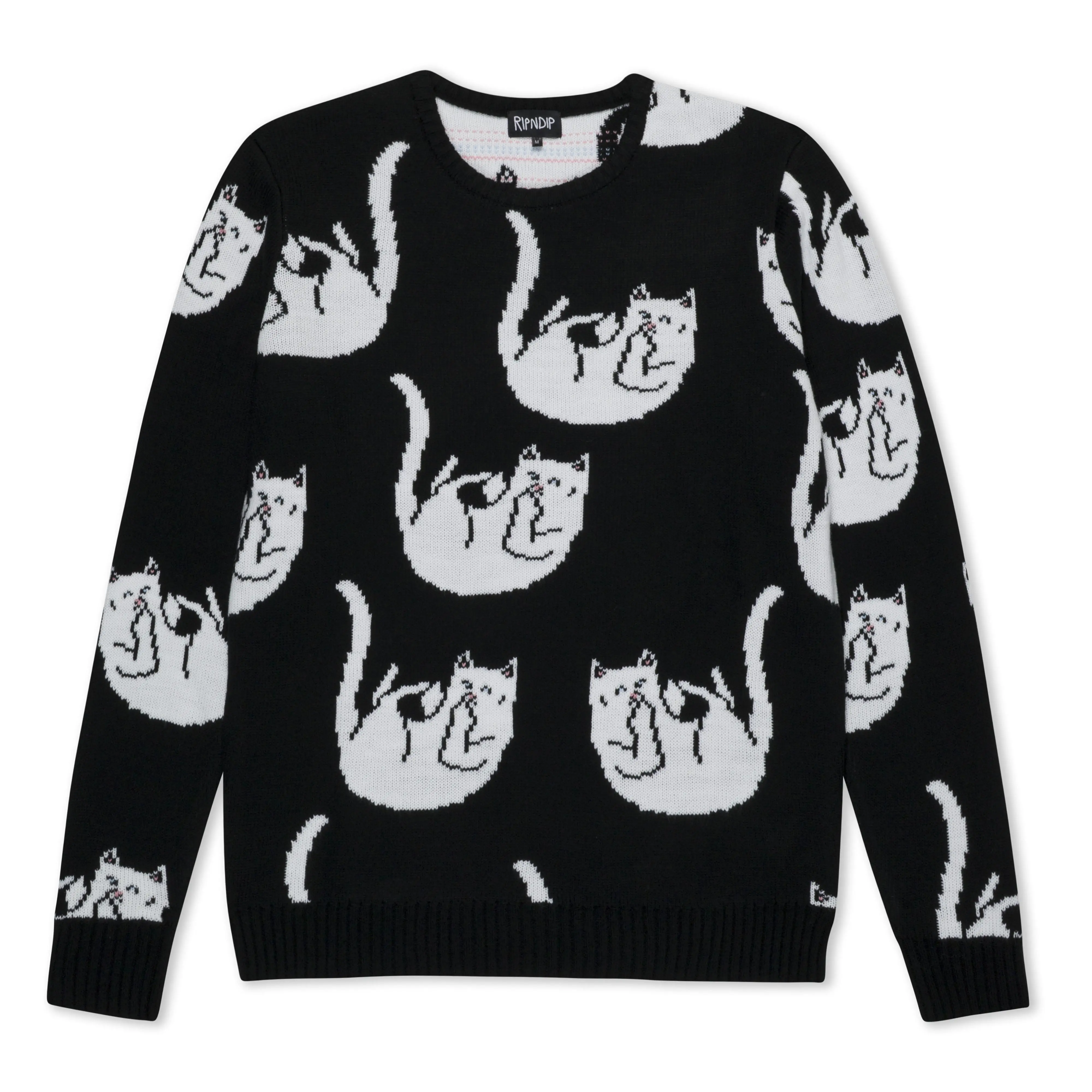 Women's Knitwear, Casual All Over Print Pull On Sweater with a Round Neck, Made from Soft Acrylic Knitting