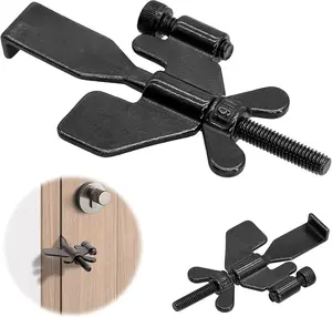 WOIRON Portable Door Lock Upgraded - Heavy Duty Adjustable Door Lock for Travel and Home Security