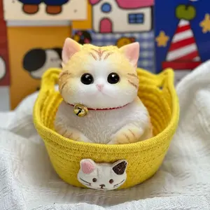 Cute Cat Squishy Toy, Soft Squeeze Stress Relief, Companion Toy for Kids, Perfect Birthday Gift, Office Decorative Item