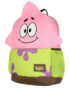 SpongeBob SquarePants Patrick Star School Travel Backpack With Faux Leather Bottom 16"