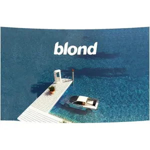 Blond Poster Flag Frank Music Ocean Tapestry 40x60 IN Polyester HD Printing for College Dorm Cave Room Wall Decration Decor Decoration Items Interior