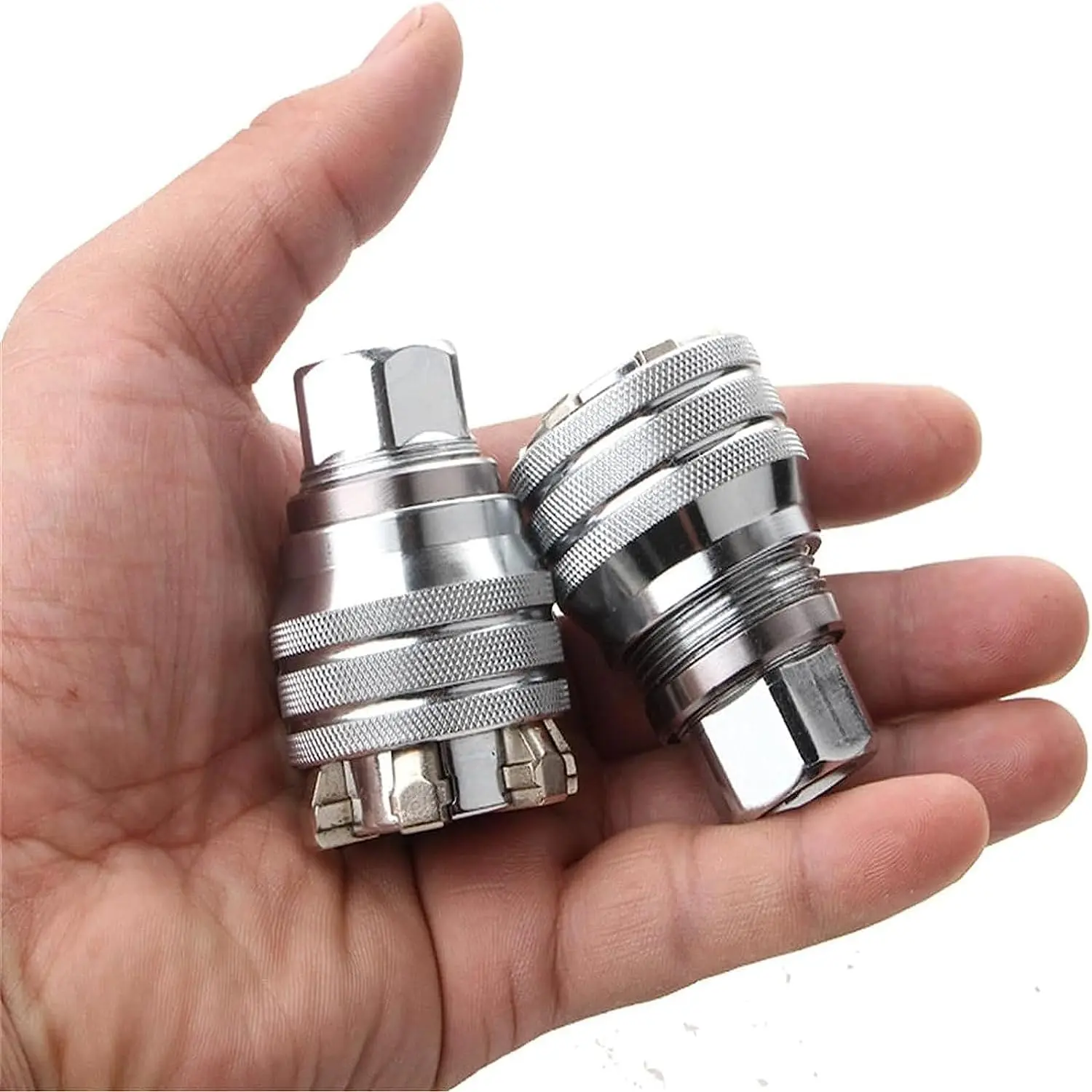 Adjustable Universal Socket Wrench, 10-19mm Socket with 3/8" Drill Adapter