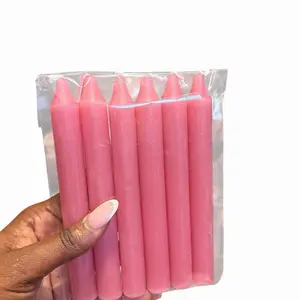 SPELL CANDLE PINK 6" INCH